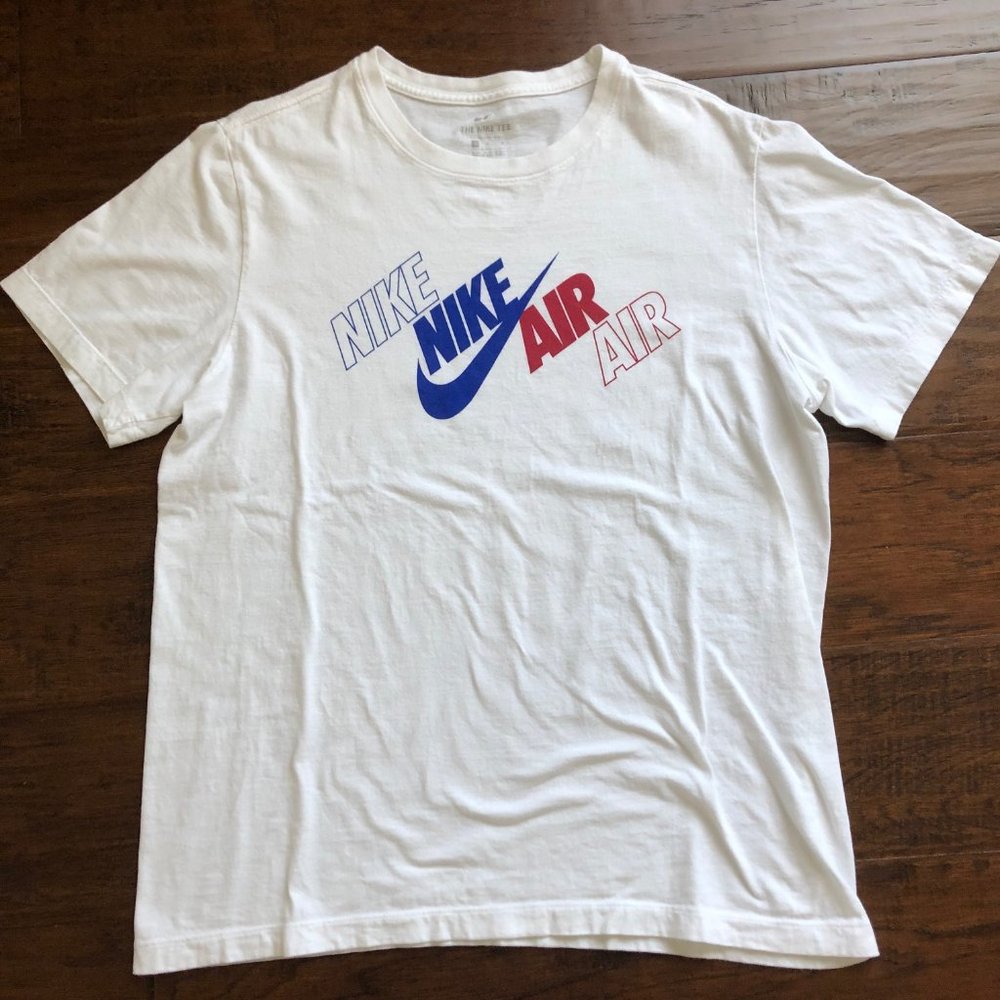 Nike air mens white tshirt L large shirt